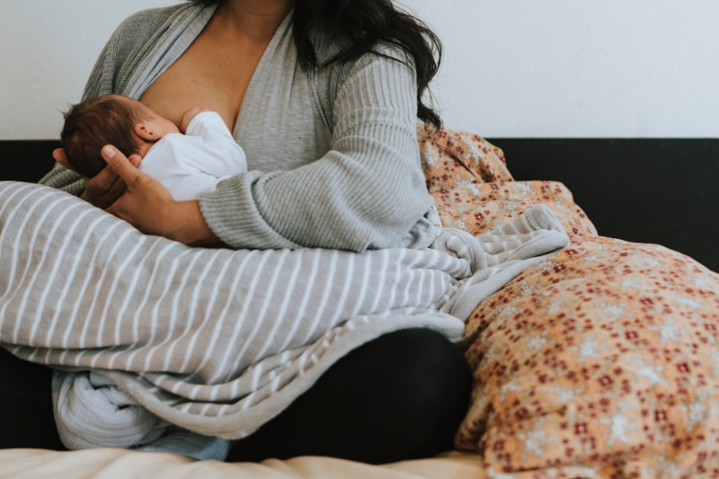 Mother breastfeeding her baby
